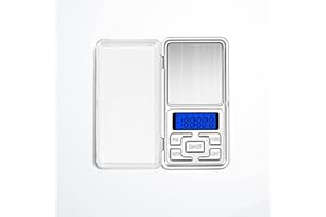LIVE4GADGETS Digital Scale, Portable Weighing Scale 0.01 g-200 g, High Precision Mini Pocket Scale for Gold, Jewellery, Digital Kitchen Scales Food Herb and Coffee with Back-Lit LCD Display