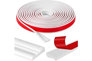 STARVORTEX Strisce Adesive per Modanatura, 7m Pannelli Modanatura Adesiva per Parete, Listelli Decorativi Autoadesivi per Porte Interne Bianco, Pannellatura Flessibile per Specchi, Armadi e Rivestimenti Murali