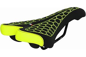 SELLE MONTEGRAPPA Sella FatBike Montegrappa per Bicicletta MTB Trekking Unisex MOD. SM 4010 Made in Italy. Colore Giallo