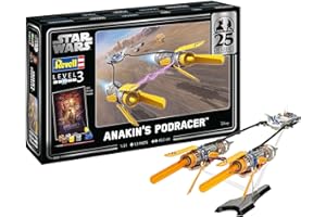 Revell Set regalo 05639 Anakin's Podracer: Star Wars EP1 25th Anniversary scala 1:31 Kit modello in plastica non costruita con accessori