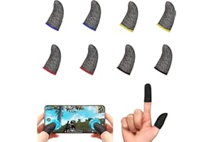 LONSVTTU 4 Paare Handy-Gaming Finger Sleeve PUBG Fingerabdeckung Schweißfest rutschfest Gaming-Daumenhülle für Touchscreen-Spiele