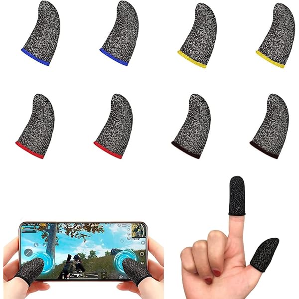 Finger Sleeve Per Gaming - 6 Pezzi, Traspiranti, Antiscivolo, Per PUBG Mobile E Altri Giochi - Foto 5
