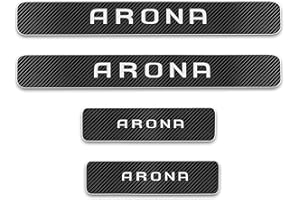 CWWHY 4 Piezas Fibra Carbono Umbral de Puerta de Coche para SE-AT ARONA, Bienvenidos Pedal Placas ProteccióN Accesorios De AutomáTico