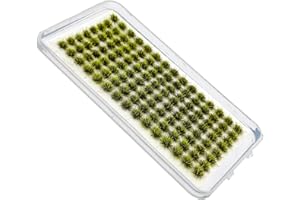 RXKFIGX 120 PCS Grass Tufts Mini Tufts Terrain Model Tuft Model Grass Static Grass Kit Resin Static Scenery Model for DIY Gaming Terrain Decoration Train Landscape Railway Artificial Grass Modeling