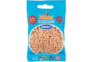 Hama - Bustina di 2.000 Perline Mini – (Piccole Perle con Diametro di 2,5 mm) di Colore Beige (501-27)