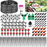 Garden Irrigation System, 158 PCS Drip Irrigation System, 40 m Irrigation Kit with Adjustable Nozzle Sprayer Sprayer and Auto