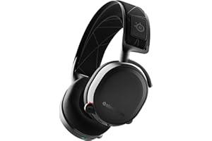 SteelSeries Arctis 7 - Casque de Jeu sans Fil et sans Perte - Son Surround DTS Headphone:X v2.0 pour PC, PlayStation 5 et PS4 - Noir