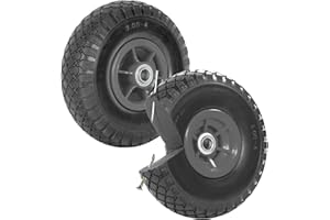 ‎TRUTZHOLM TRUTZHOLM 2X pannensicheres Sackkarrenrad 260x85mm Vollgummi 3.00-4 PU Ersatzrad für Sackkarre Rad Reifen 75mm Nabenlänge (Grau, versetzte 60 mm Nabe)