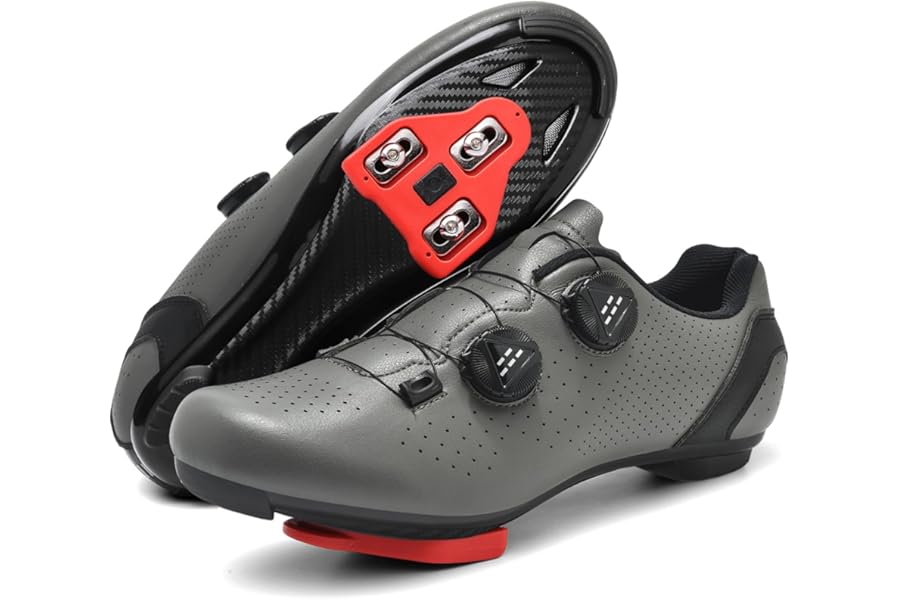 YIHOODA Cycling Shoes Men Women Compatible with Peloton, SPD, SPD-SL, Look Keo & Delta, Indoor Outdoor Road Spin Bike Shoes with Delta Cleats