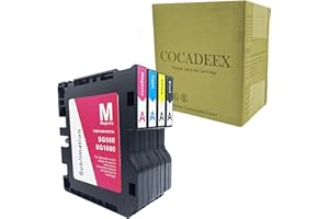 COCADEEX Sublimations-Tintenpatronen mit neuesten Chips, kompatibel mit Sawgrass Virtuoso SG500 SG1000 Drucker (Version A)