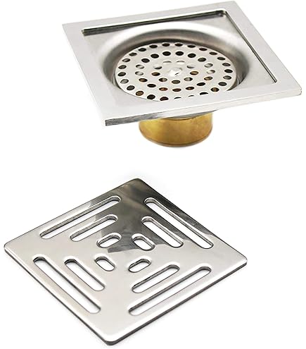 Plantex Desagüe De Ducha Largo De Acero Inoxidable De Grado 304/ Trampa Para Piso/rejilla Extraíble Jali Para Baño Y Cocina (3.9 X 23.6 In - Mate) (B424-Capsule