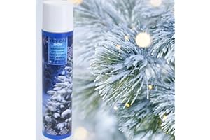 KAMELIO 300ml Schneespray Weihnachtsbaum - Schnee Spray Baum Kunstschnee Dekoschnee Spraydose Snow Foam Weihnachtsdeko Sprühschnee Deko Fake Snow Spray Fenster Weihnachten Kunstschnee Spray Tannenbaum