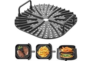 COZOR Accesorios freidora de Aire Rejilla Air Fryer, Accesorios para freidora sin Aceite COSORI Cecotec Ninja Philips EVVO 5,5L 6L 6,2L 6,5L, Bandeja Air Fryer Accesorios moldes para freidora de Aire