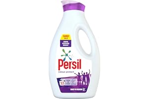 Persil Colour Laundry Washing Liquid Detergent keeps colours bright 100% recyclable bottle 1.431 L (53 washes)