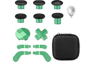Gopiiphon 13-in-1-Ersatz-Daumenstifte für One Elite Series 2, Xbox Elite Controller Series 2 Zubehör Joystick Kit for Xbox Elite Wireless Controller Series 2 (Grasgrün)