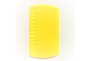 A1SONIC QUALITY FOR LESS A1SONIC® Neon Double Sided Nit Comb for Head Lice Detection Comb | it removes Nits, Lice and Fleas and eggs (YELLOW)