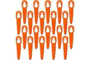 REBORN-FRANCE Lot de 20 Lames débroussailleuse en Nylon – Compatible Stihl PolyCut 2-2/3-2, FSA 45, FSA 57, FSE 52 – Lame Coupe-Bordure de Remplacement Durable