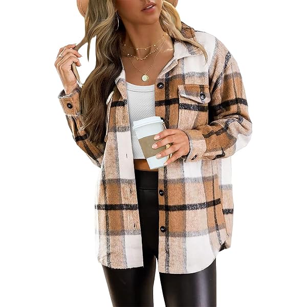 Kissfix Women's Long Sleeve Henley Top - Ribbed Knit Blouse For Business Casual & Fall Outfits (Brown, X-Large) - View #2