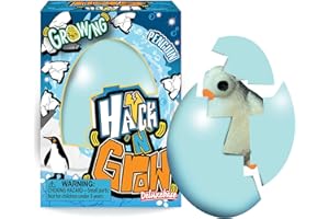Hatch n Grow Mini – Penguin Egg from Deluxebase, 6.5cm Water-Activated Hatching Egg & Surprise Growing Bird Toy, Fun Educational Toys & Gifts for Kids.