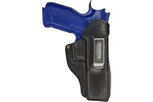 VlaMiTex IWB 7 Pistolera de Piel para CZ Shadow 2 / CZ P-09 / CZ 97B / CZ SP01, Negro