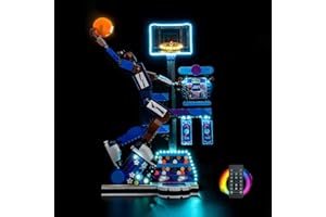 BRICKBLING Juego de luces de mando a distancia compatible con Lego Nike Slam Dunk 43010 (no modelo), juego de iluminación LED compatible con Lego Nike Slam Dunk juguete creativo