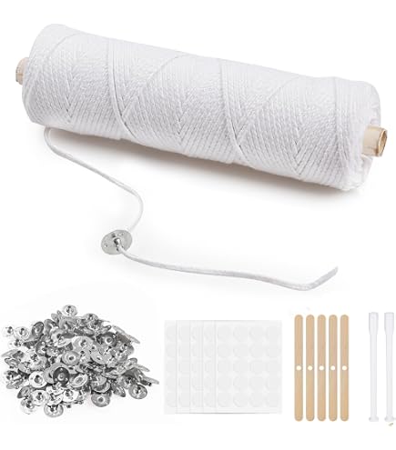 200 Stück Dochte Für Teelichter, Kerzen Dochten Set (2,6cm Und 6cm