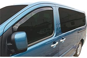 J&J AUTOMOTIVE | Heko Deflecteurs d'air Déflecteurs de Vent Compatible avec Expert 2007-2016, Ensemble 2 pi?Ces, Aérodynamique, Montage Facile