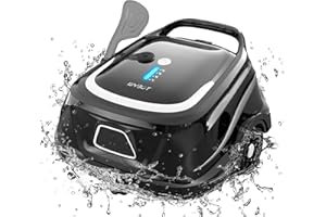 WYBOT Robot Piscine sans Fil avec 120 Minutes de Nettoyage, 2,5-h-Charge-Rapide Indicateur LED Filtre à Deux Couches Aspirateur Piscine Hors Sol