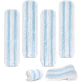 6 Pieces for Vileda H2Pro Replacement Mop Flat Mop Kit | Machine washable, reusable, easy to place on the frame, for all type