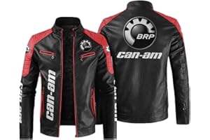 RENTA Blouson Moto Homme, Can-am Vestes de Sport Homme, Blouson Cuir Homme Aviateur