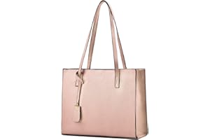 Cckuu Ladies Tote Bags Simple PU Leather Top Handle Women Shoulder Handbags Work School Shopping Bags