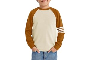 Haloumoning pojkar t-shirt långärmad färgblock toppar barn lediga rundhalsade toppar höst mode basic t-shirts skjortor 5–14 år