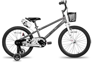 JOYSTAR Pluto 12/14/16/18/20 Pouces pour garçons et Filles âgés de 2 à 11 Ans. Vélo pour Enfants avec Roues d'entraînement et Panier. Plusieurs Couleurs Disponibles.