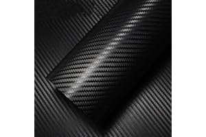 GOGOU Film Carbone Voiture Covering Carbone Mat,Autocollant 400 x 30 cm,Vinyle Adhesif pour Ordinateur,Moto,Coque de Smartphone