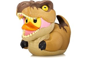 TUBBZ First Edition Figurine de Canard T-Rex en Caoutchouc Vinyle – Produit Officiel Jurassic Park – Télévision, Films et Jeux vidéo de Science-Fiction