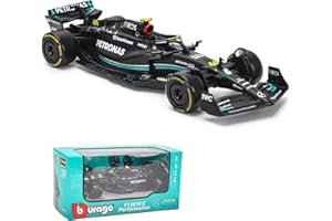 JODIYAAH 1/43 Bburago 1:43 Mercedes-AMG Petronas F1 Team W14 2023 44# Lewis Hamilton F1 63# George Russell Alloy Car Die Cast Model Collection Gift (W14 44#)
