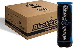 Black Crown - Cajón de 24 Botes de 3 Pelotas de Pádel - 72 Pelotas Resistentes y Duraderas