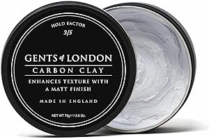 Matt Hair Styling Clay For Men with Medium Hold, Gents of London 75g Hair Clay For All Hair Types, Discover Mens Hair Products, Hair Styling Wax, Hair Putty Paste | Mens Matte Hair Clay