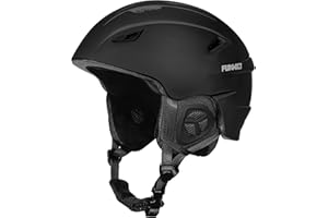 FUNWICT Casque de ski pour homme et femme, casque de ski réglable avec 12 ouvertures d'aération, doublure intérieure amovible et coussinets d'oreille, casque de snowboard léger pour les sports d'hiver