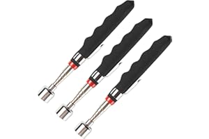 HARDK 3PCS Telescoping Magnetic Pick Up Tool 20 lb - Extendable 31", Telescopic Magnet Stick Useful for Hard-to-Reach,Sink Drains,Mechanic Automotive Gifts for Birthday Father's Day,Christmas