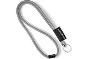 webbomb® Tubular Lanyard Two-Tone Lanyard – Round Soft and Long with Safety Lock and Key Ring as Key Ring Key Chain for ID Mobile Phone Key