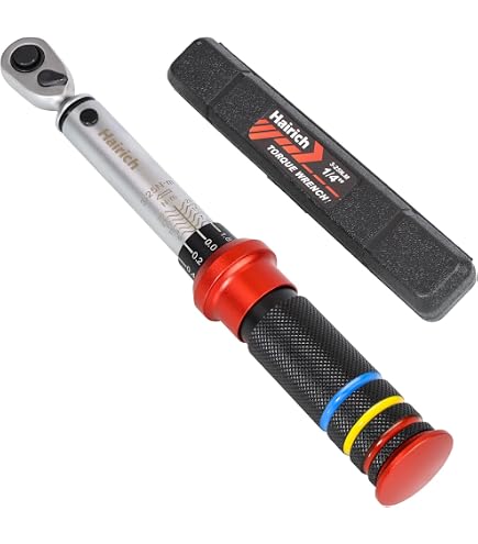 LLAVETOR 3/8 Drehmomentschlüssel 10-60Nm, 72 Zähne Umschaltknarre, ± 3% Fehlergenauigkeit, Fahrrad Drehmomentschlüssel für Reifenwechsel/Motorrad/ Fahrrad Baumarkt