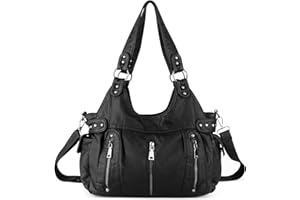 UBORSE Women Handbag Ladies Shoulder Bag Soft PU Leather Large Hobo Tote Bag Crossbody Bag for Office Shopping School Travel