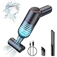 FYA Car Vacuum Cleaner-LT101, Cordless Vacuum High Power Strong Suction, USB Rechargeable Handheld Vacuum for Wet/Dry/Car/Home/Office/Pet Hair/Computer, Black, HEPA Filter
