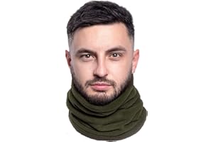 Karl Loven - Tour de Cou Homme Femme Unisex Polaire Cache-Cou col Nez Hiver masque écharpe Tube Chaud épais ski cyclisme vélo moto Sport Bonnet Snow Bandeau Coupe-Vent élastique