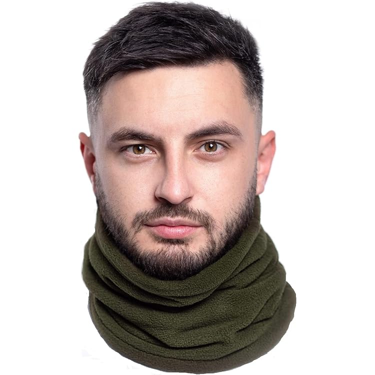 Lot 2 Cache-cou Multifonctions Hiver | Élastique, Ultra-doux | Pour Sport, Moto, Randonnée - Homme/femme
