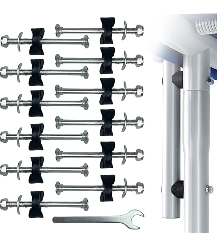 Tornillos Para Trampolín M6 - Juego De 10 Piezas En Acero Galvanizado
