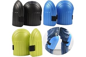 ‎AMZMUKAUP AMZMUKAUP 3 Pairs of Knee Pads, Waterproof EVA Knee Protection, Soft Foam, Anti-Collision Knee Pads, Adjustable Straps, Knee Pads for Work, Outdoors, Sports, Gardening
