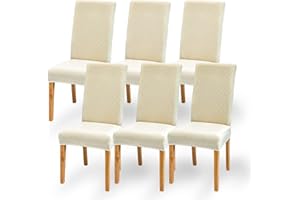 KFNIRE Stuhlhussen 4er Set Stuhlüberzug Elastizität Spandex Universal-Hussen für Stühle Moderne und Elegante Optik Stuhl Schutz Abdeckungen Mit Gummiband für Esszimmer, Bankette, Partys und Dekoration