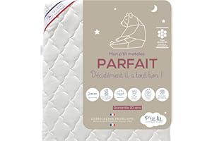 P'tit Lit - Perfekte Babymatratze | 60x120 cm | 2 Seiten: Ultra atmungsaktiv im Sommer/warm und gemütlich im Winter | Anti-Milbe | Abnehmbar | OekoTex® | Dicke bis zu 10 cm